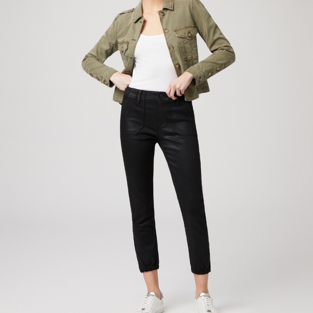 Mayslie Jogger - Black Fog Luxe Coating